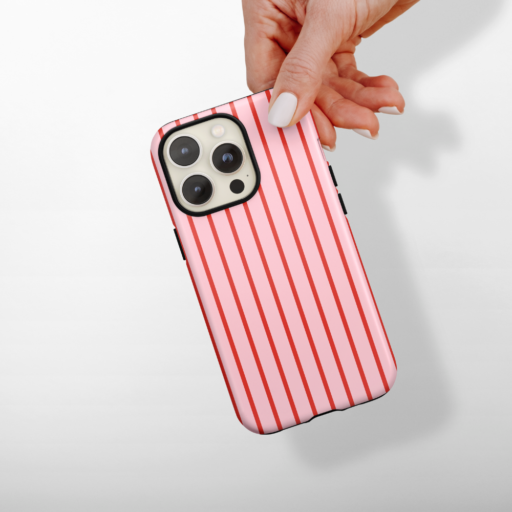 Tough Phone Case - Cherry Stripe