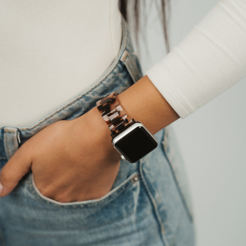 Luxe Ivory Tort Apple Watch Strap