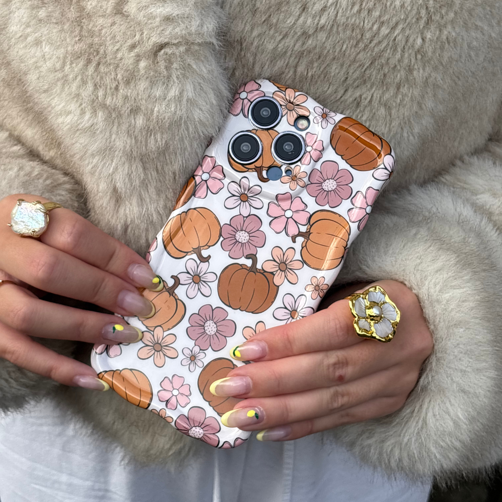 Wavy Phone Case - Pumpkin Meadow