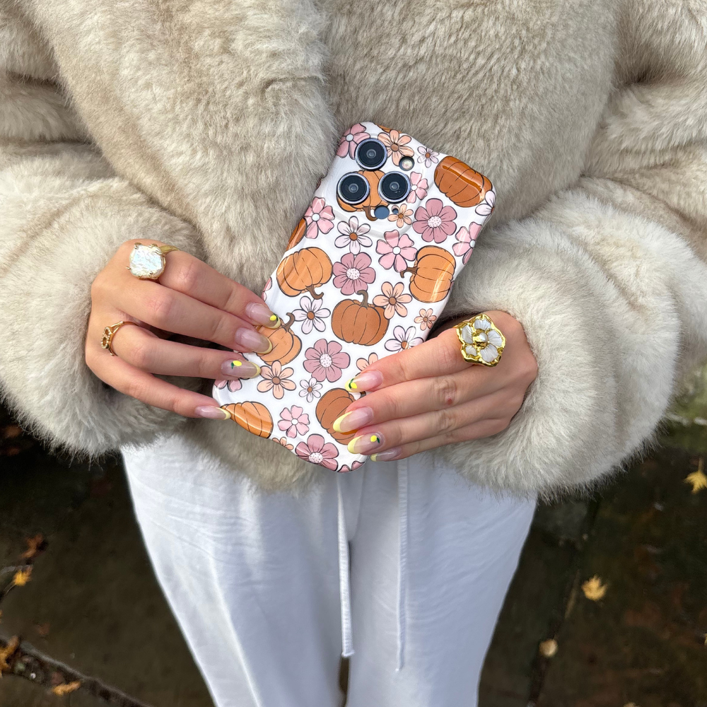 Wavy Phone Case - Pumpkin Meadow