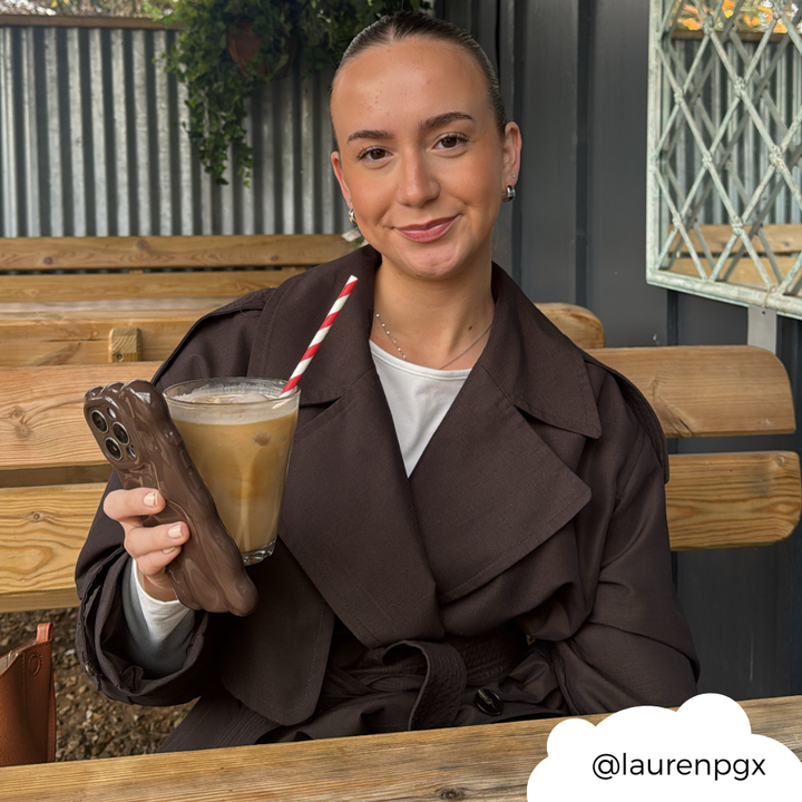 3D Bubble Phone Case - Chocolate