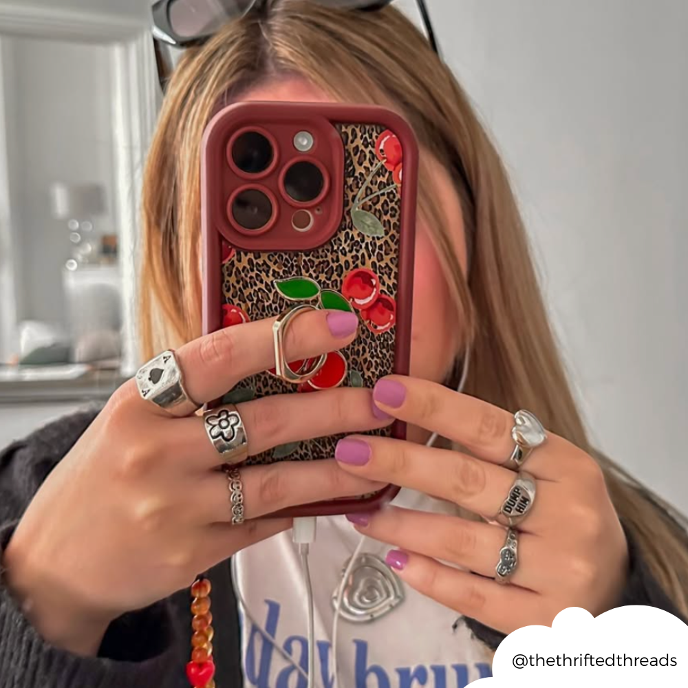 Leopard Cherries Phone Case