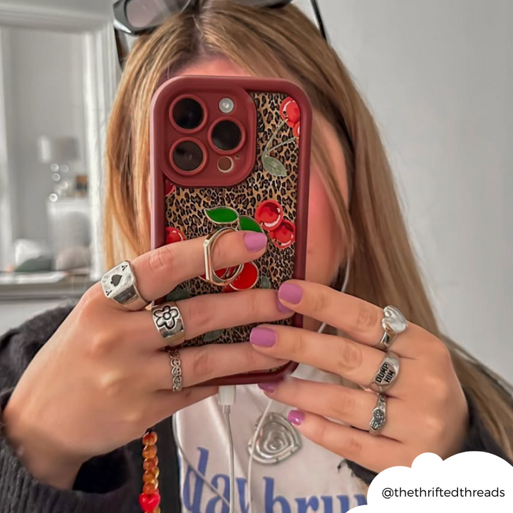 Leopard Cherries Phone Case
