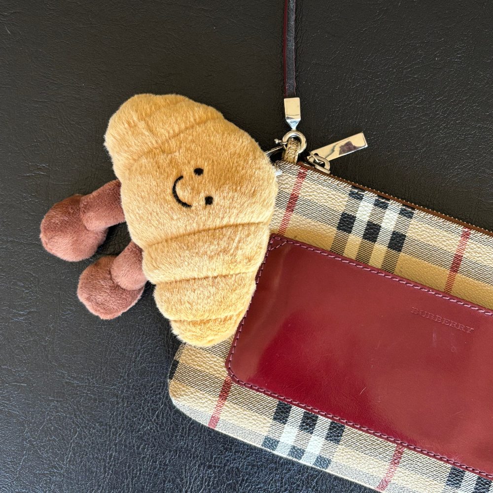 Cutesy Croissant Bag Charm 