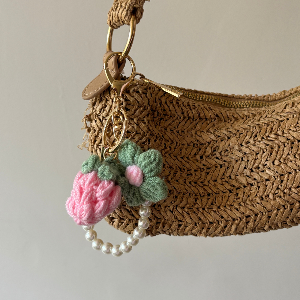 Flower Power Bag Charm