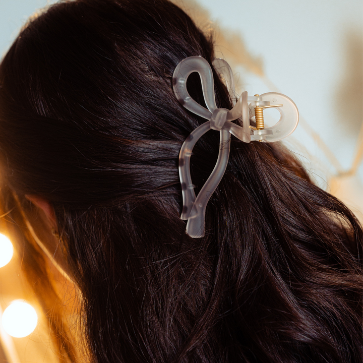Cute Bow Claw Clip - Pink
