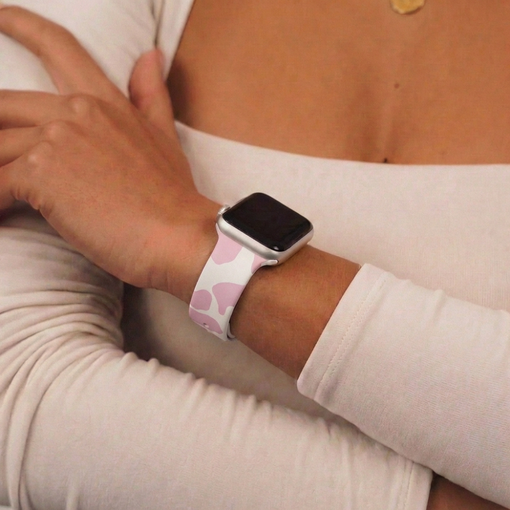 Pink Cow Apple Watch Strap