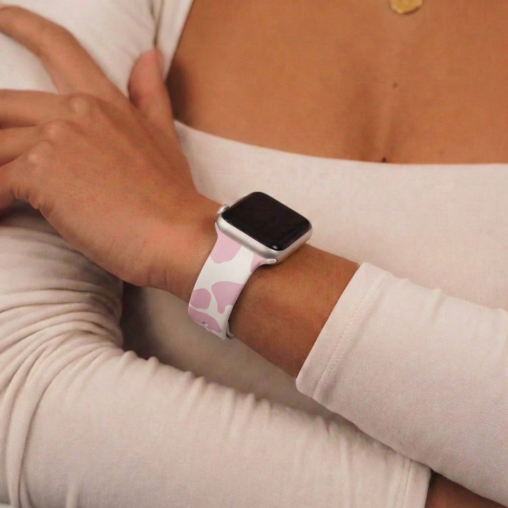 Pink Cow Apple Watch Strap