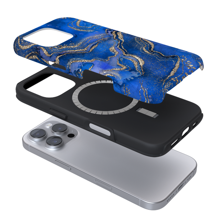 Tough MagSafe® Phone Case - Royal Blue Crystal Agate