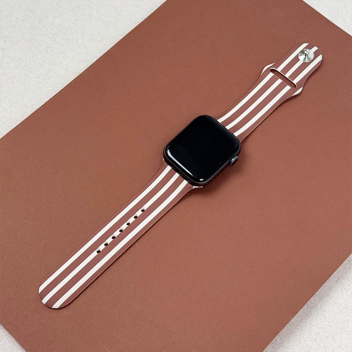 Chestnut Stripes Apple Watch Strap