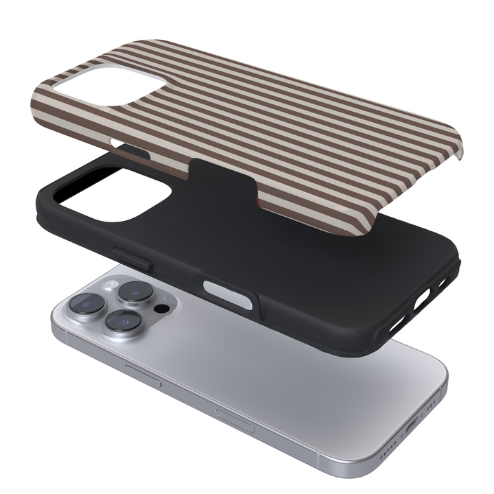 Tough Phone Case - Chestnut Stripes