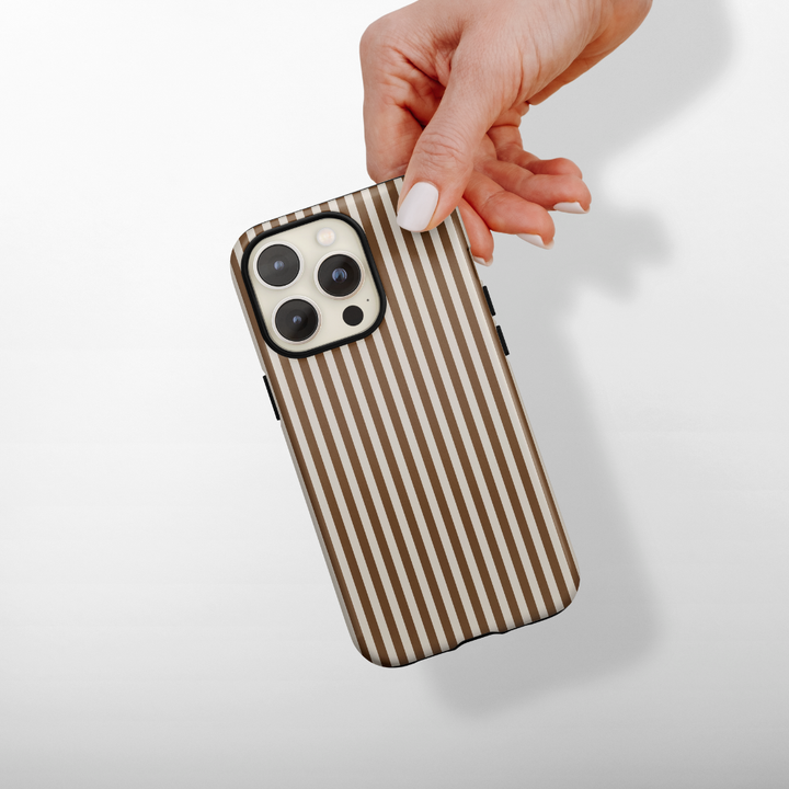 Tough MagSafe® Phone Case - Chestnut Stripes