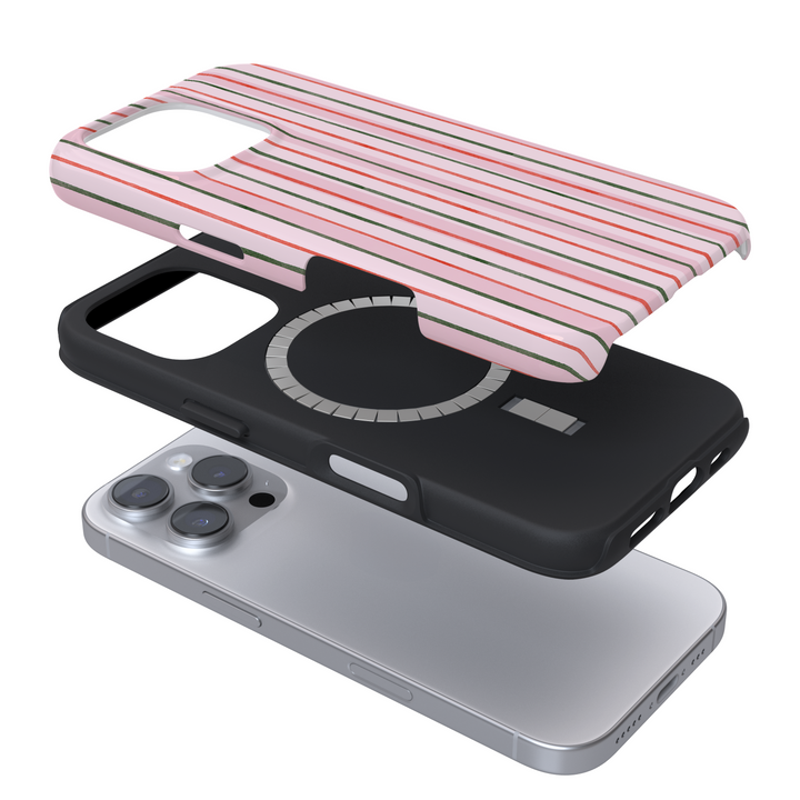 Tough MagSafe® Phone Case - Christmas Stripes