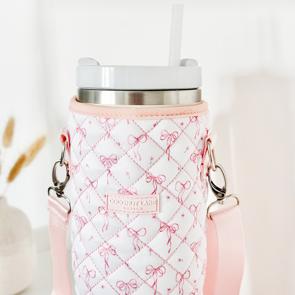 Tumbler Carry Case - Quilted Dainty Bows