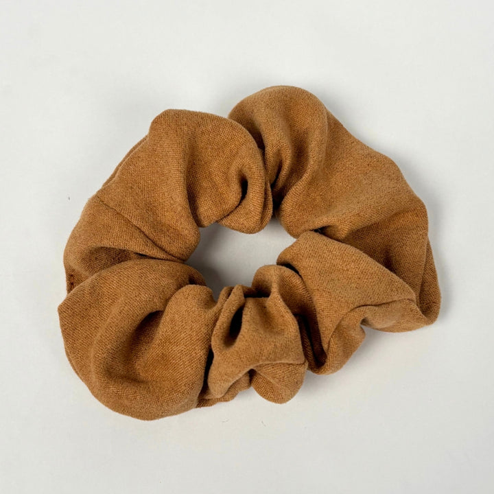 Suedette Scrunchie - Tan