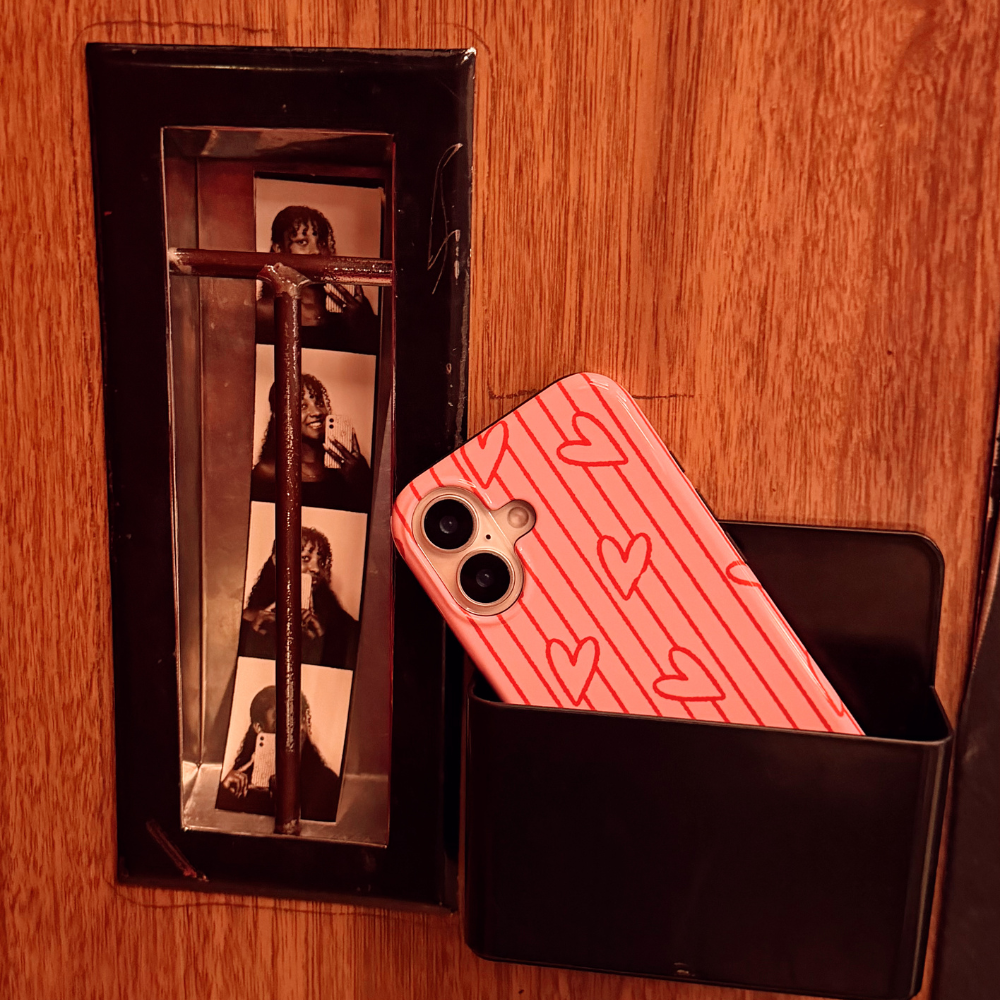 Kissing Booth Phone Case at the photobooth