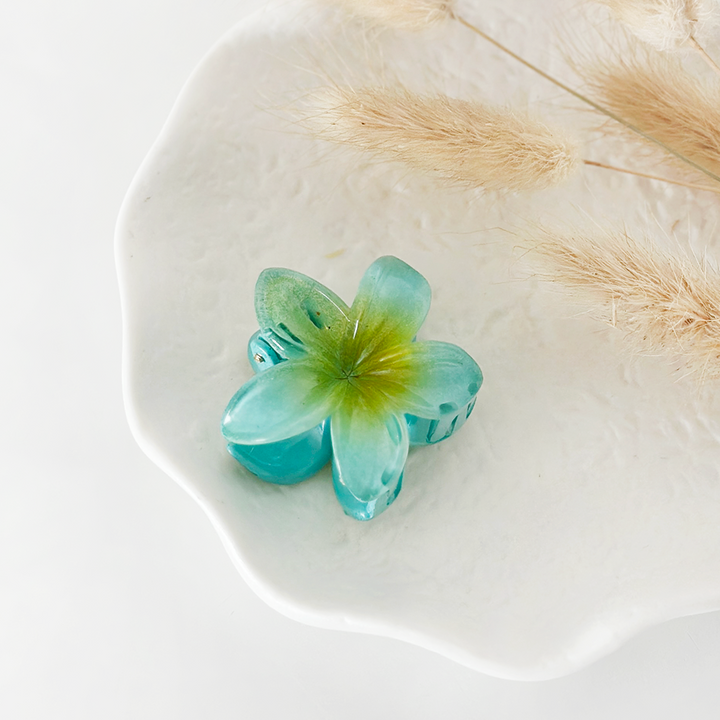 MINI TROPICAL FLOWER CLAW CLIP - 6 PACK