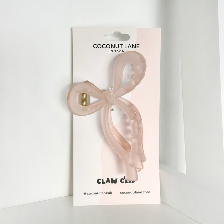 Cute Bow Claw Clip - Pink
