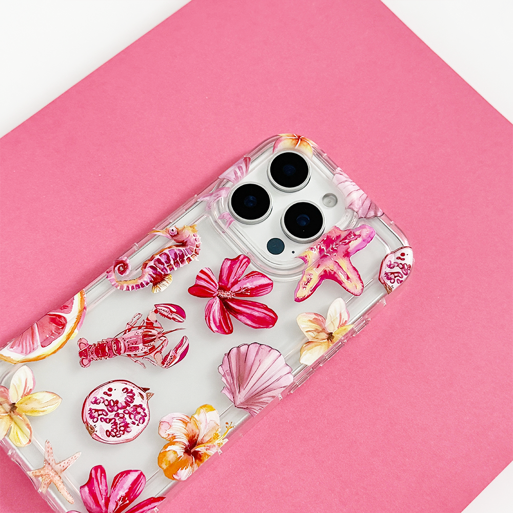 Clear Phone Case - Rosé Coast