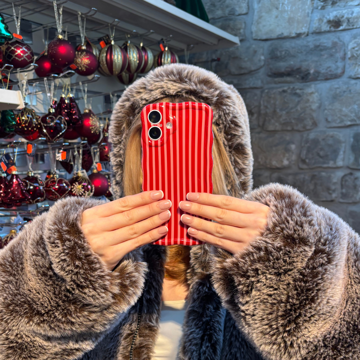 Wavy Phone Case - Mulberry Stripe