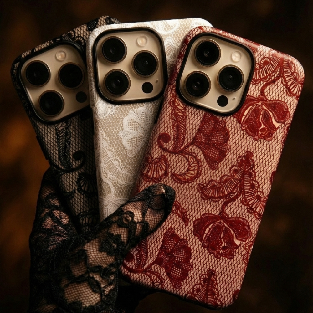 Group image of 3 Lace Tough Phone Cases
