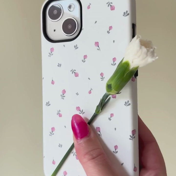 Tough MagSafe® Phone Case - Ditsy Floral White