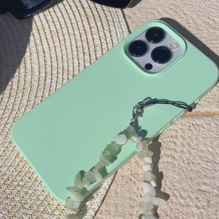 Crystal Phone Strap - Lime
