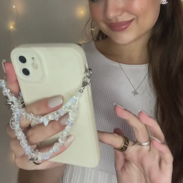 Crystal Phone Strap - Moonstone