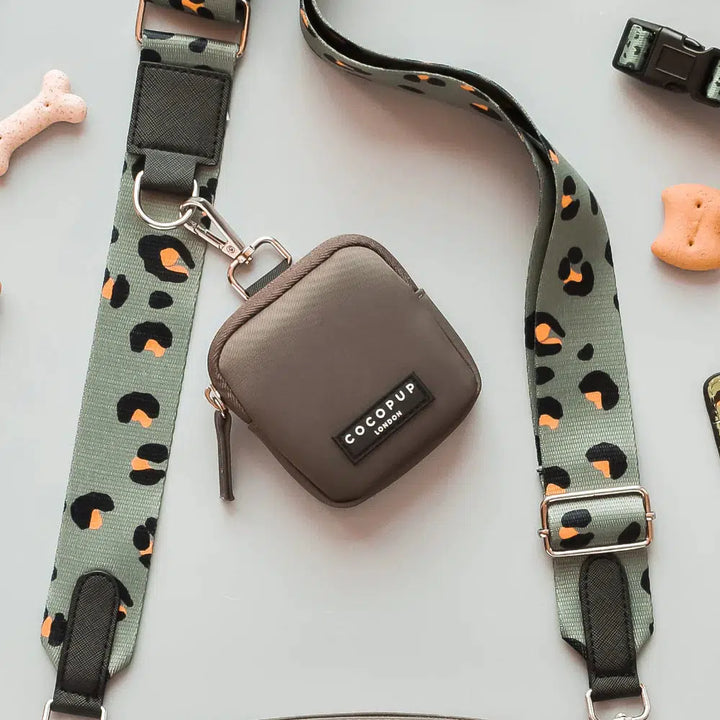Dog Walking Mocha Bag Bundle - Khaki Leopard