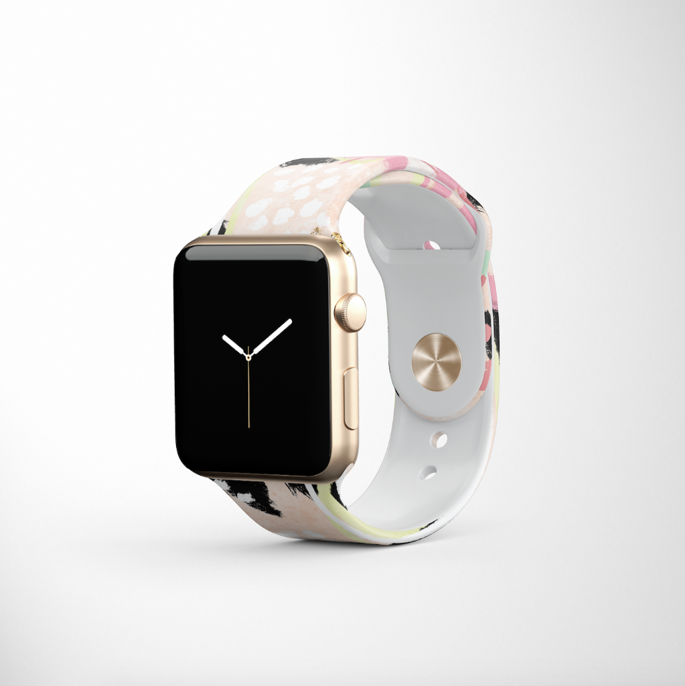 Abstract Vibes Apple Watch Strap rolled up